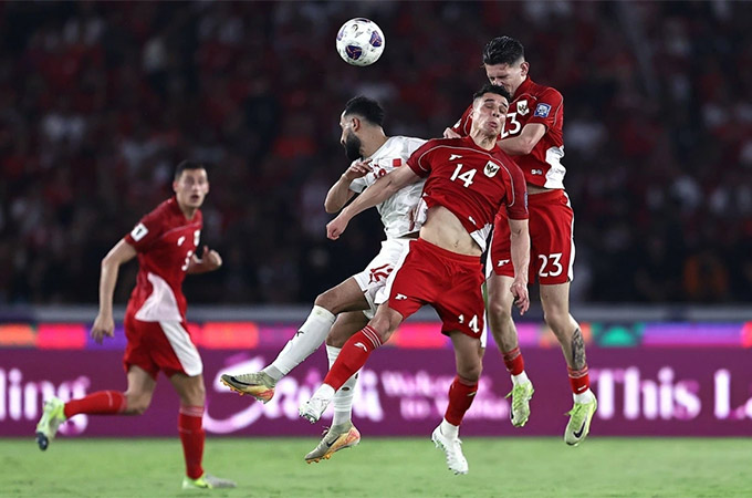 Indonesia có 9 điểm, tạm xếp vị trí thứ 4 ở bảng C tại vòng loại 3 World Cup 2026
