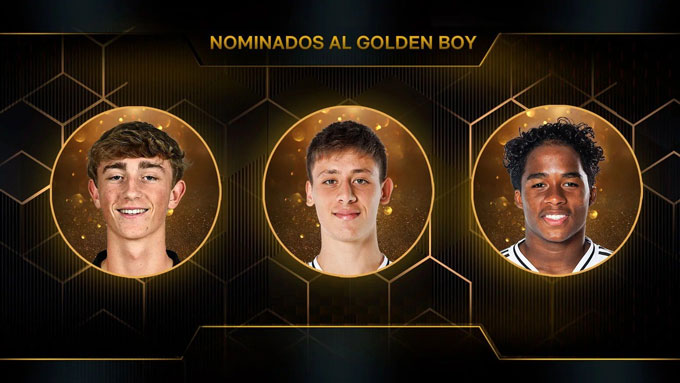 3 sao trẻ của Real lọt vào danh sách đề cử Golden Boy 2025
