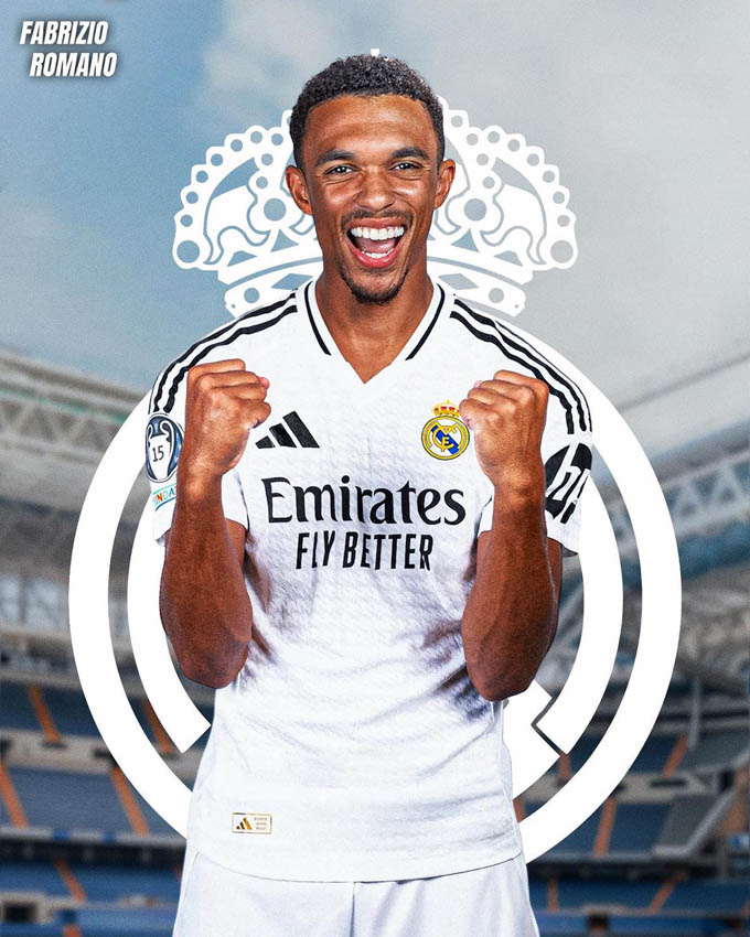 Trent Alexander-Arnold (Liverpool sang Real Madrid - 13 triệu euro): Real Madrid không mất phí chuyển nhượng, nhưng phải trả cho Liverpool một khoản tiền để sở hữu Trent trước khi hết hạn hợp đồng một tháng. Cầu thủ người Anh đã kịp ra mắt CLB mới để tham dự FIFA Club World Cup 2025.