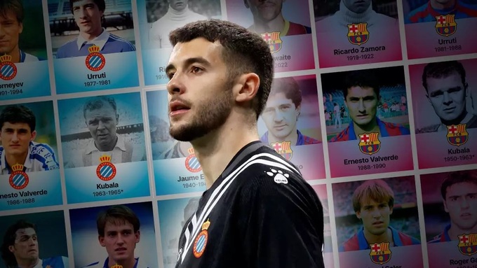 Joan Garcia sắp trở thành cầu thủ thứ 16 chuyển thẳng từ Espanyol sang Barca.