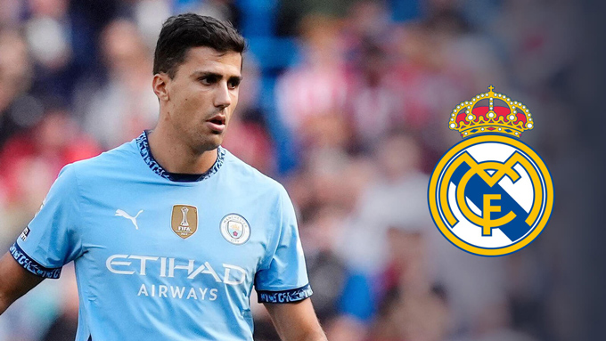 Rodri là mục tiêu theo đuổi của Real