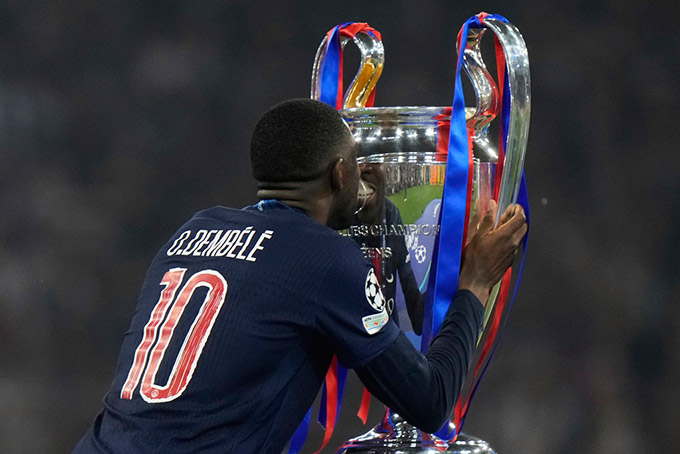 Dembele góp công lớn giúp PSG vô địch Champions League