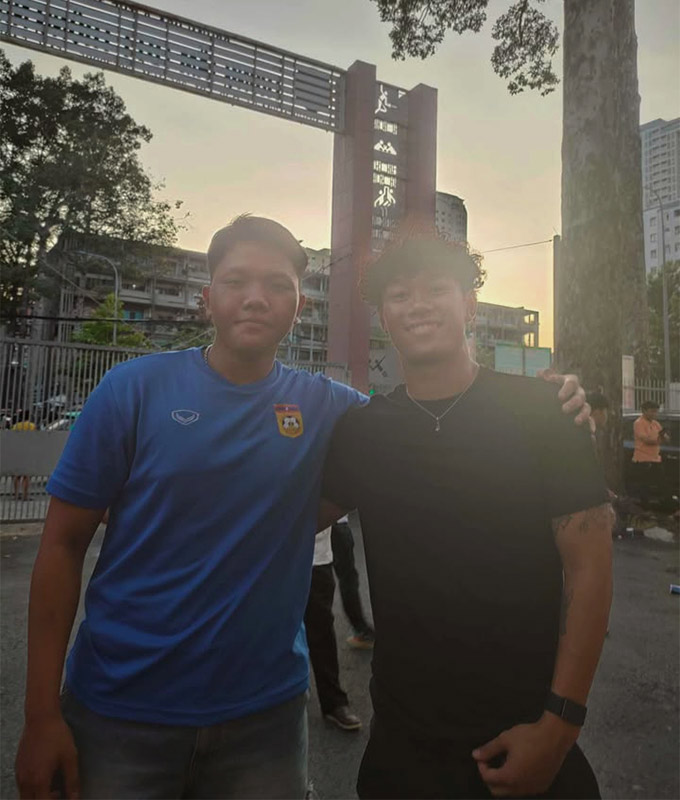 Kevin Doan Anh đang thử việc ở CLB TP.HCM - Ảnh: Phan Huy