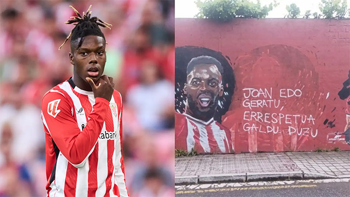 Fan của Bilbao xóa hình ảnh Nico Williams