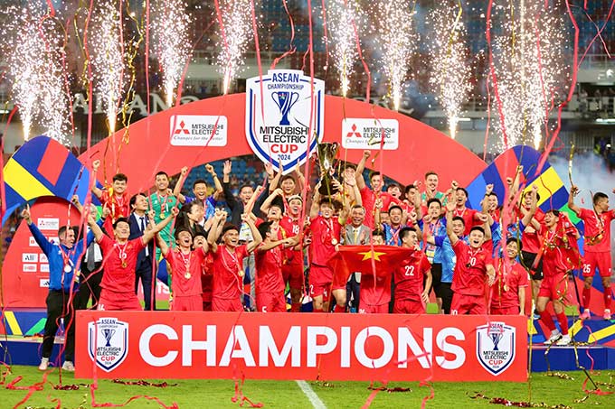 ĐT Việt Nam nỗ lực hướng đến VCK World Cup 2034 - Ảnh: VFF