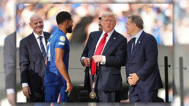 Tổng thống Trump xuất hiện trong trận chung kết FIFA Club World Cup
