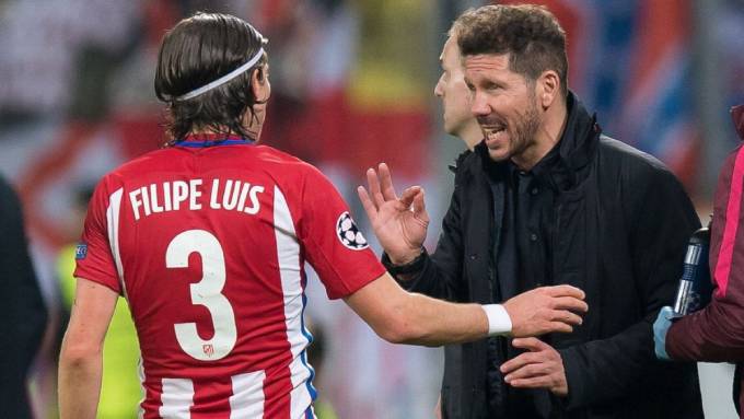 Flilipe Luis từng là hậu vệ trái số 1 của Atletico dưới thời Diego Simeone