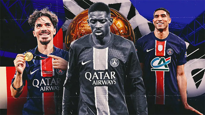 Vitinha và Hakimi xứng đáng giành Quả bóng vàng hơn Dembele?