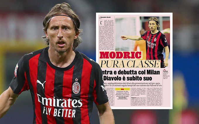 Modric đã có trận ra mắt chính thức ấn tượng