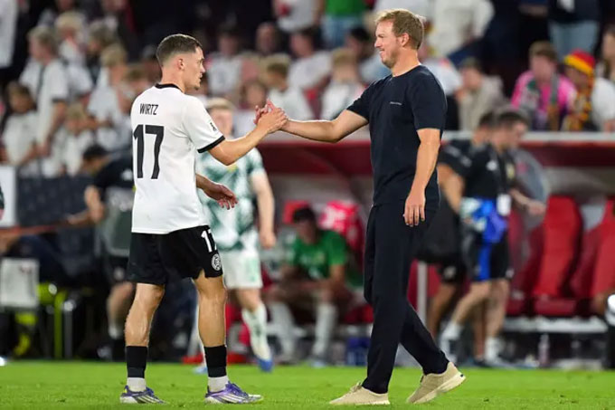 Nagelsmann cần đặt niềm tin tuyệt đối vào các T năng trẻ như Wirtz để duy trì sự ổn định