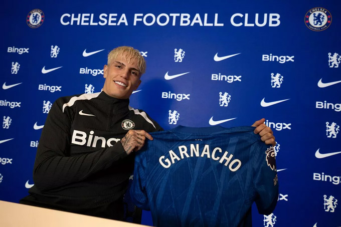 Garnacho đã khoác áo Chelsea