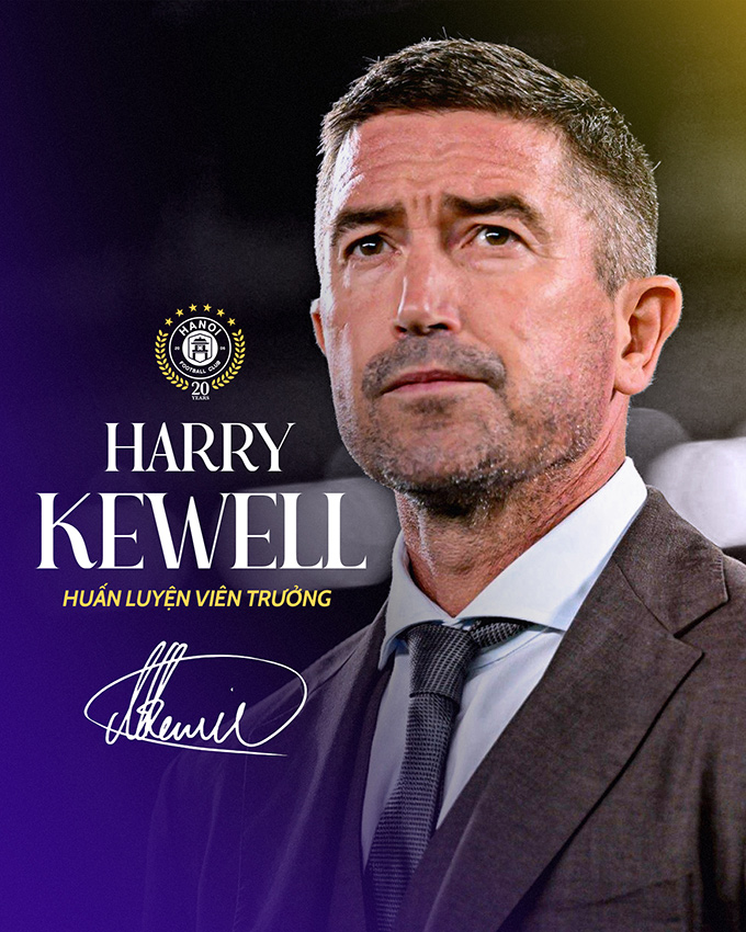 HLV Harry Kewell dẫn dắt CLB Hà Nội