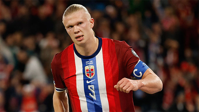 Haaland đóng góp 1 cú hat-trick vào chiến thắng 5-0 của Na Uy trước Israel