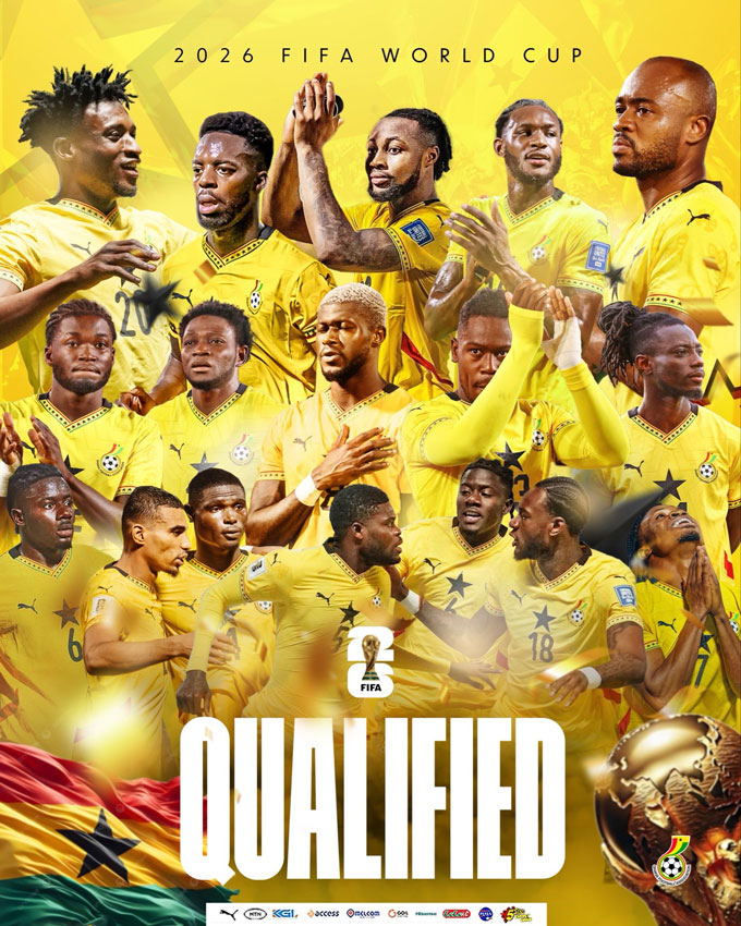 Ghana chính thức giành vé dự World Cup 2026