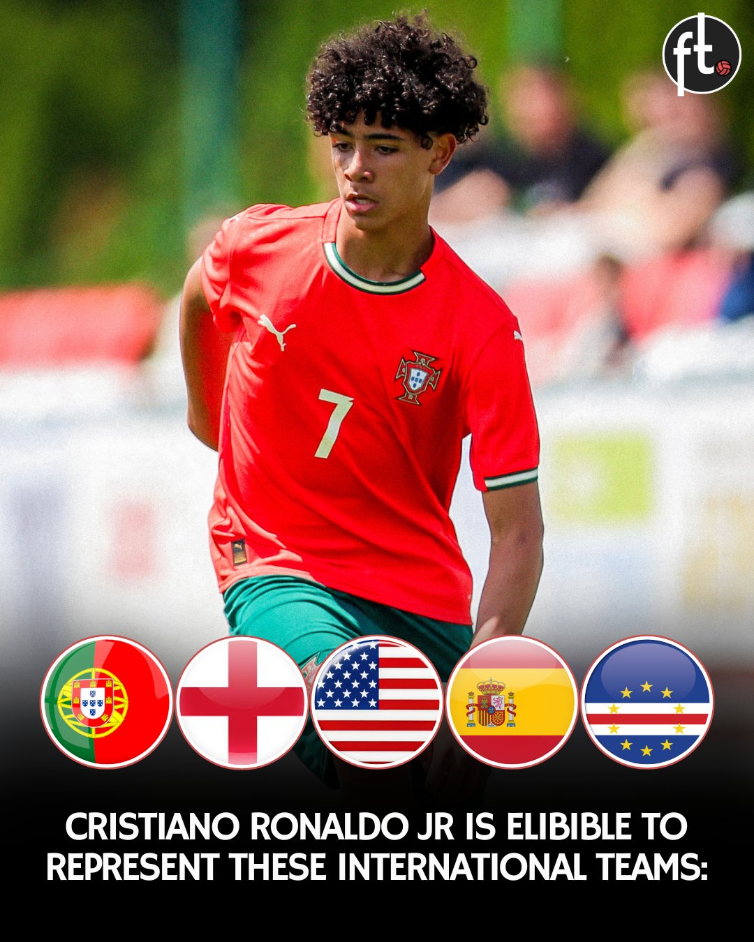 Ronaldo Jr sẽ chọn khoác áo đội tuyển nào?