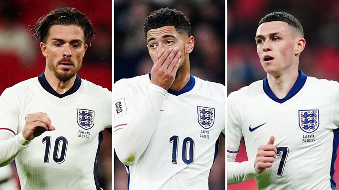 Bộ ba Grealish, Bellingham và Foden không có tên ở đợt tập trung mới nhất củ ĐT Anh