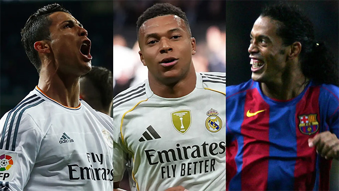Mbappe cân bằng thành tích của Ronaldinho và Ronaldo ở El Clasico