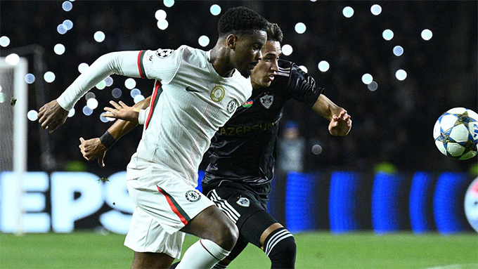 Chelsea để mất điểm trước đối thủ yếu Qarabag