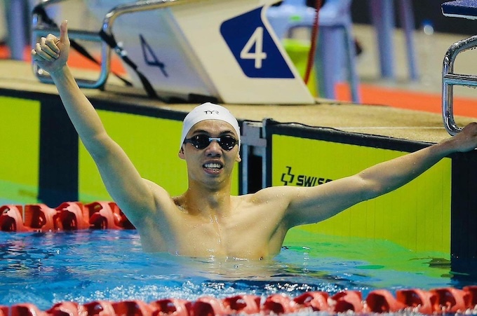 Huy Hoàng đang là tay bơi số 1 của Việt Nam tại SEA Games 33. Ảnh: Minh Tuấn