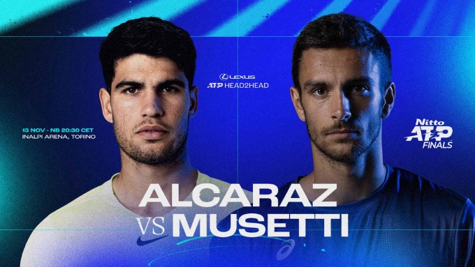 Alcaraz so T với Musetti