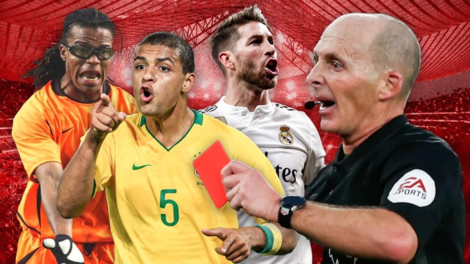 Top 5 cầu thủ lĩnh nhiều thẻ đỏ nhất lịch sử: Sergio Ramos không phải số 1