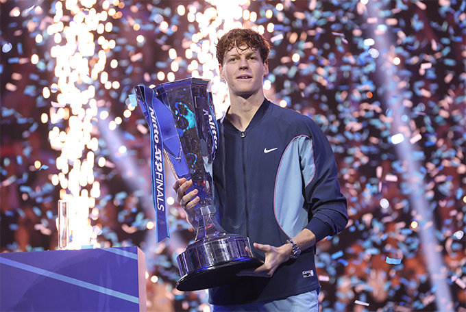 Sinner ẵm 5 triệu USD tiền thưởng sau chức vô địch ATP Finals