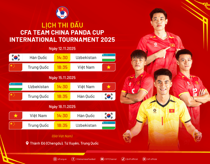 Trận đấu giữa U22 Việt Nam và U22 Hàn Quốc diễn ra vào lúc 14h30 chiều nay 18/11. - Ảnh: VFF