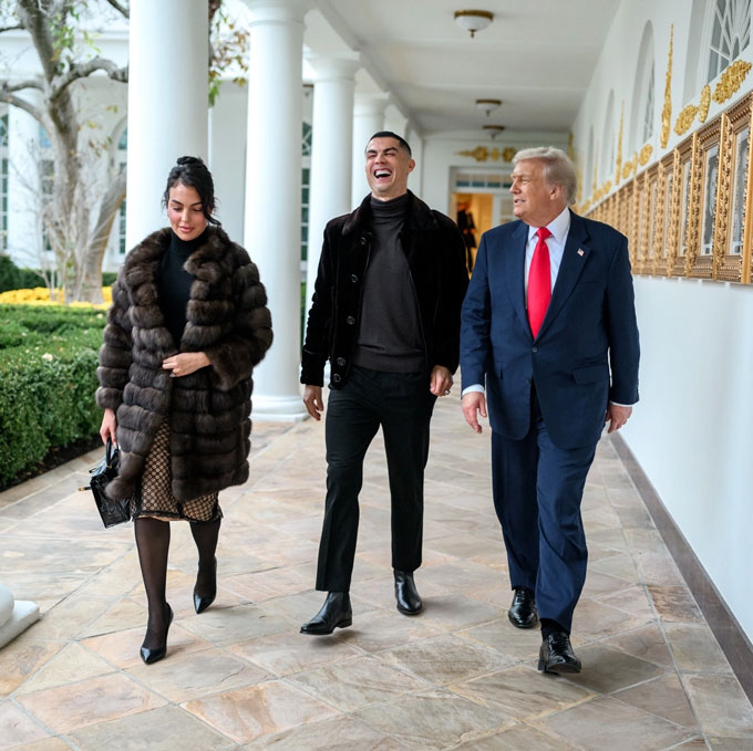 Cristiano Ronaldo có cuộc gặp riêng với tổng thống Trump