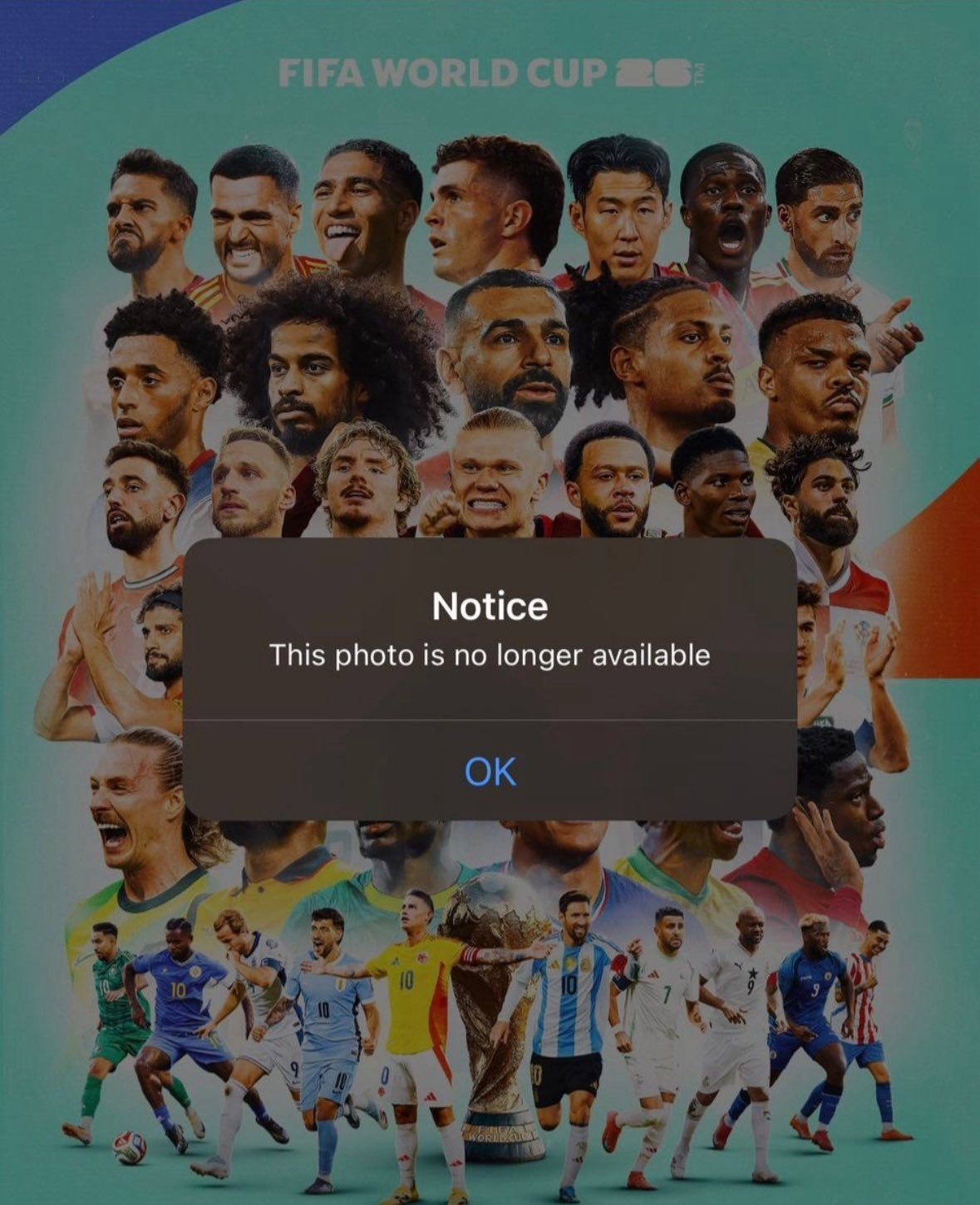 Poster của FIFA về World Cup 2026 không có Ronaldo đã bị xóa