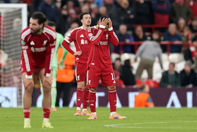 Liverpool đã để thua trận thứ 9 trong vòng 12 trận gần nhất