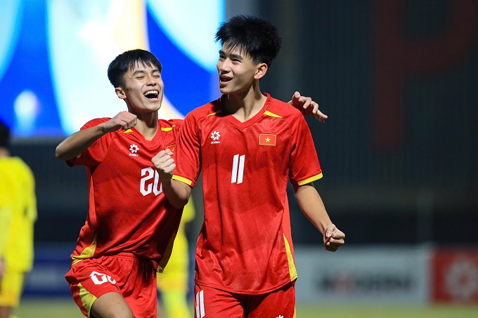 U17 Việt Nam đã xuất sắc giành vé dự VCK. Ảnh: Đức Cường