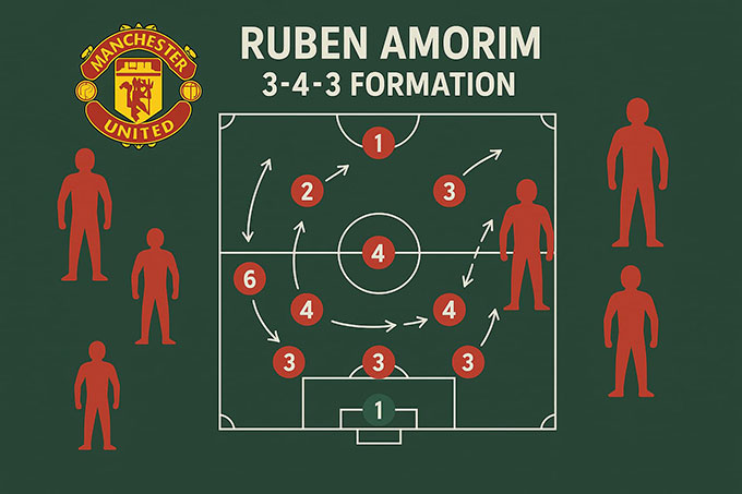 3-4-2-1 của Amorim vẫn chưa vận hành trơn tru