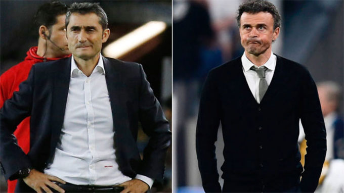 HLV Enrique và Valverde đã đụng độ với nhau 18 lần