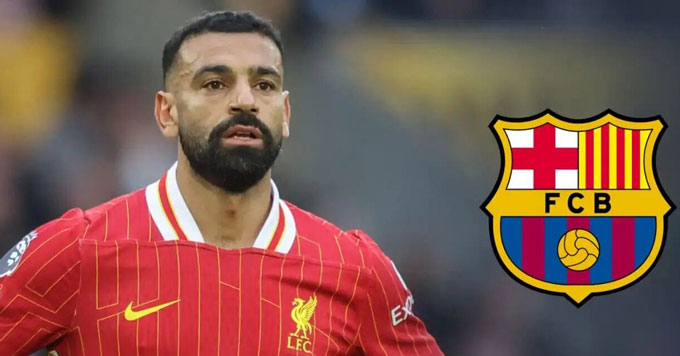 Barca đang có liên hệ với Salah
