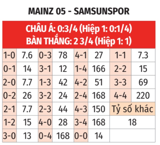 Mainz vs Samsunspor 