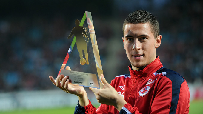 Hazard đã có bước phát triển mạnh mẽ ở Lille trước khi sang Chelsea
