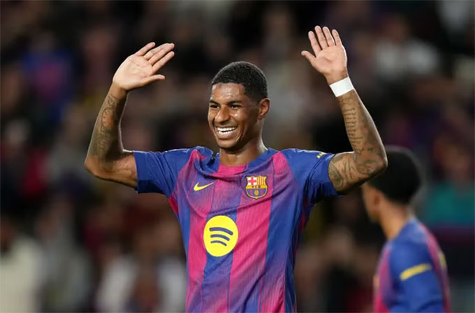 Rashford đã hồi sinh mạnh mẽ cùng Barca.