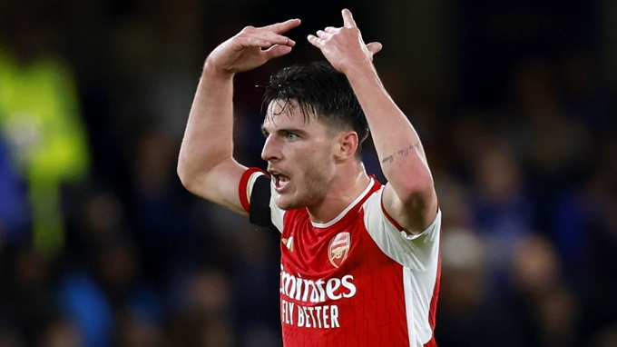 Declan Rice đã chứng tỏ bản lĩnh cứng cỏi trong các trận cầu lớn
