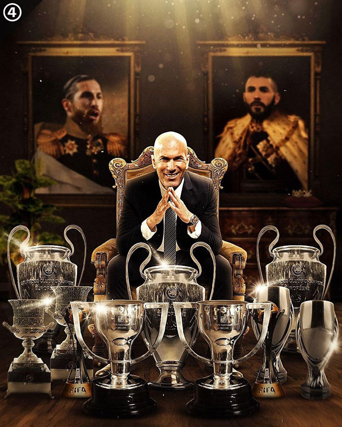 Zidane từng rất thành công khi dẫn dắt Real Madrid