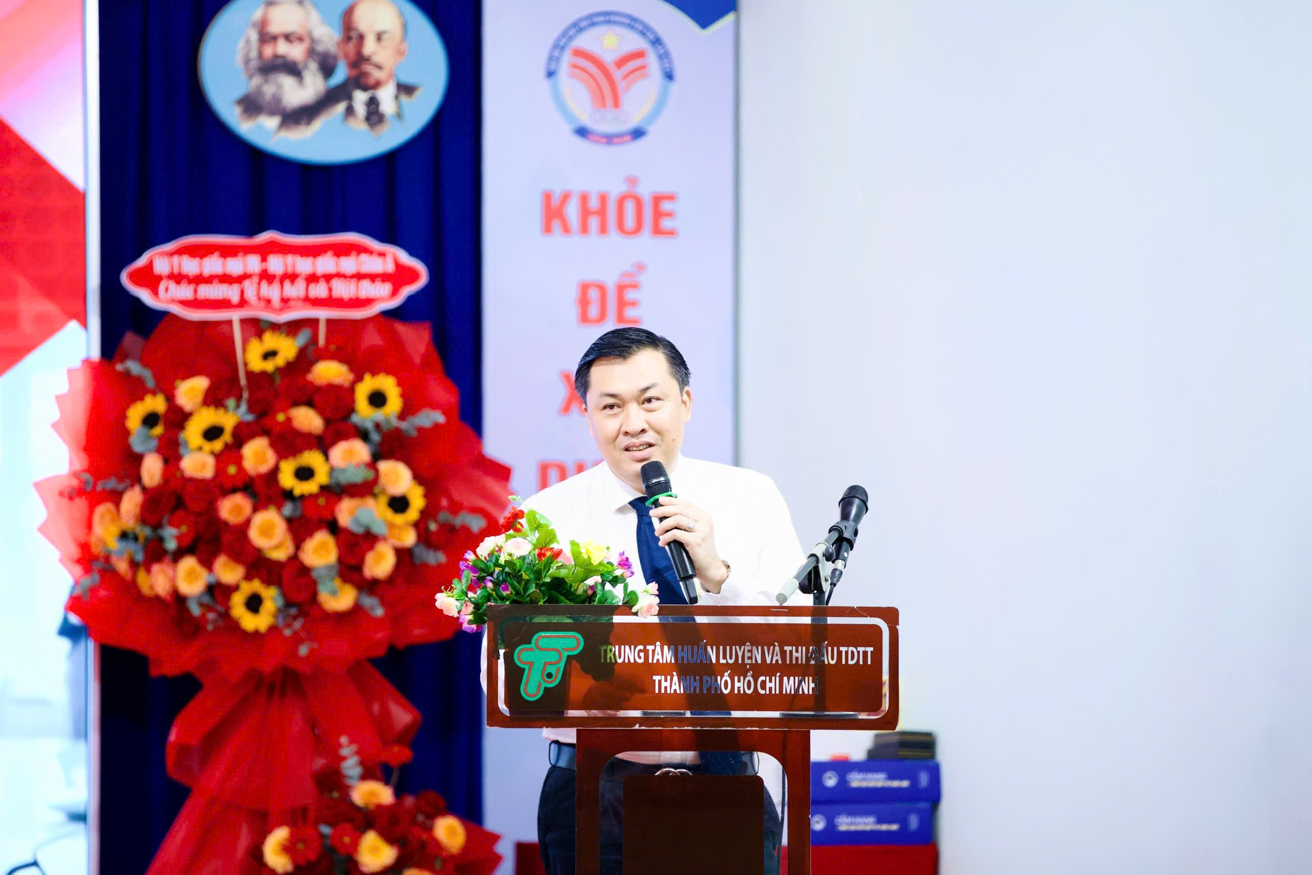 TS Cao Văn Chóng – Phó Giám đốc Sở Văn hóa và Thể thao TP.HCM phát biểu tại sự kiện
