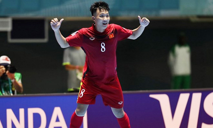 Minh Trí lập cú hat-trick đầu tiên cho futsal Việt Nam tại đấu trường World Cup