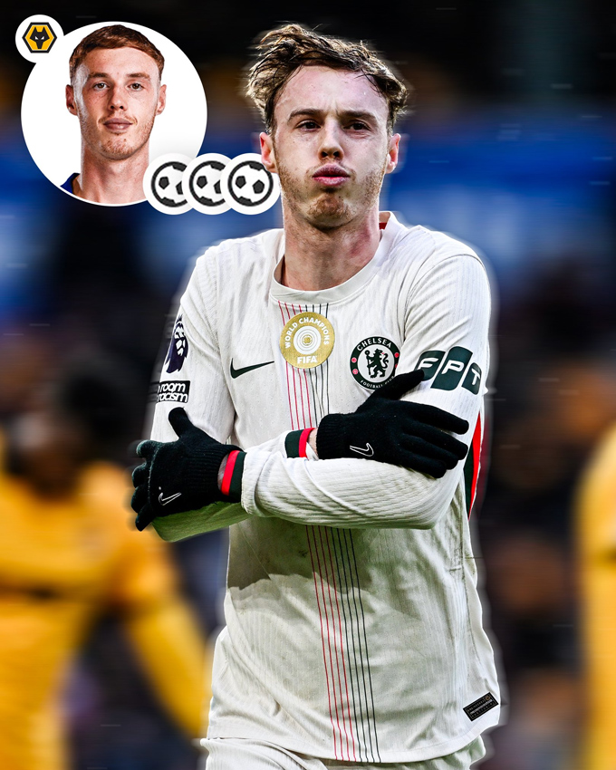 Palmer chói sáng ở trận thắng Wolves với một hat-trick