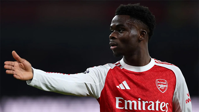 Saka sẽ gắn bó với Arsenal tới năm 2031