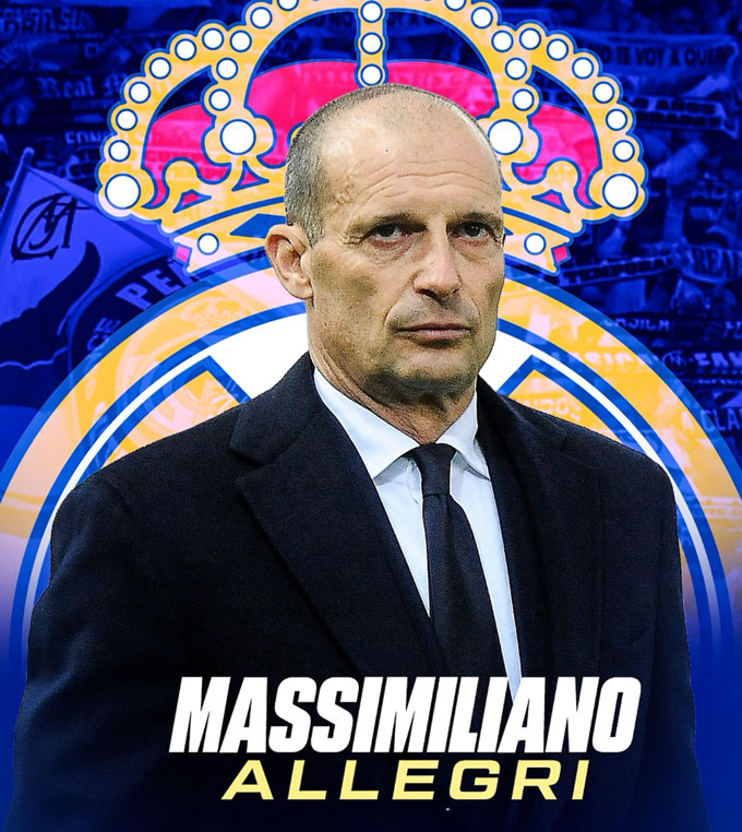 Allegri là mục tiêu ngồi ghế HLV Real ở mùa 2026/27