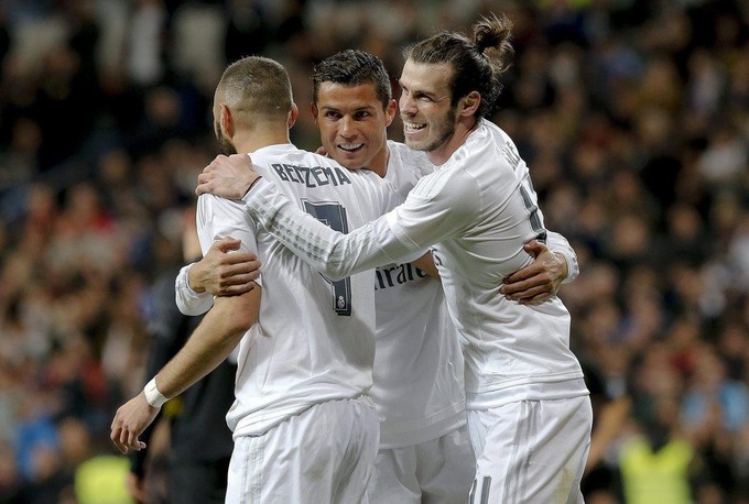 Bộ ba B-B-C khét tiếng một thời của Real Madrid.