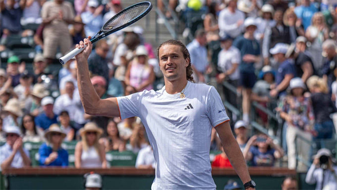 Alexander Zverev chỉ mắc 1 lỗi kép cả trận