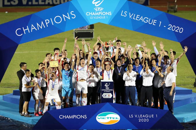 Thể Công Viettel vô địch V.League 2020