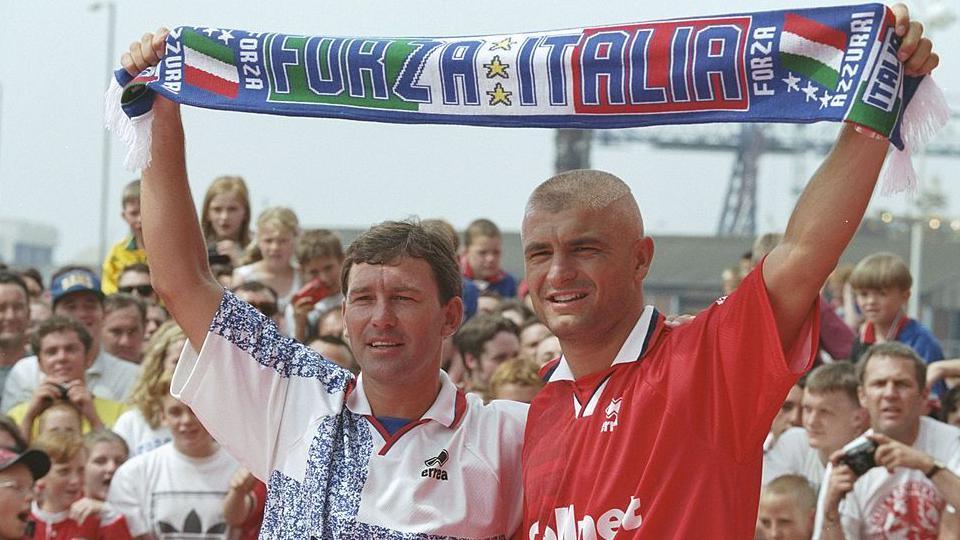 Juninho và Emerson cũng như tiền đạo người Ý Fabrizio Ravanelli không thể giúp Middlesbrough trụ hạng năm 1997