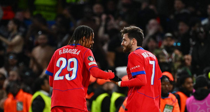 Kvaratskhelia và Barcola đang là niềm hy vọng vàng cho tham vọng bảo vệ ngôi vương Champions League của PSG - Ảnh: Onze Mondial