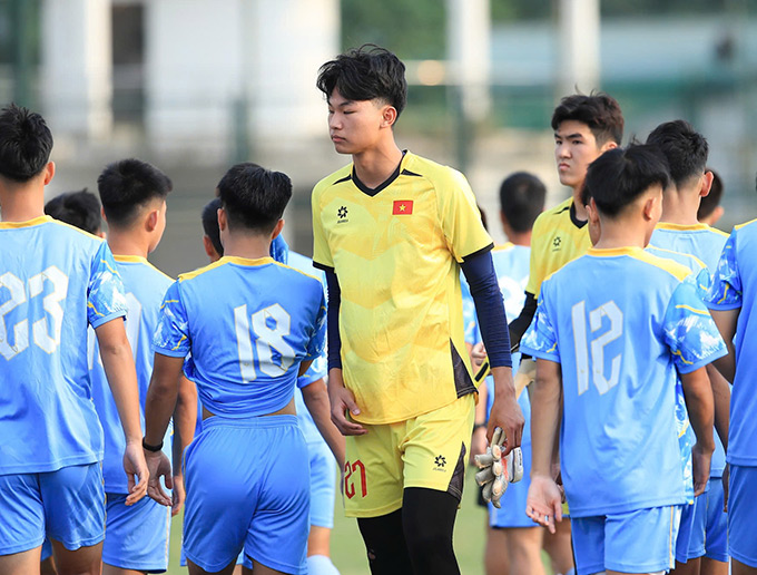 Thủ môn Nhật Ka tạm chia tay U19 Việt Nam - Ảnh: Phan Tùng 